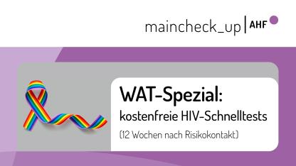 AIDS-Schleife in Regenbogenfarben