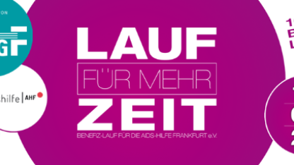 Logo und Schriftzug Lauf für merh Zeit