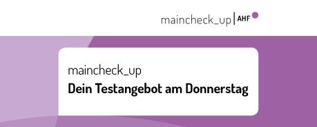 Banner maincheck_up Donnerstag