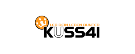 KUSS41 in orangener und schwarzer Schrift