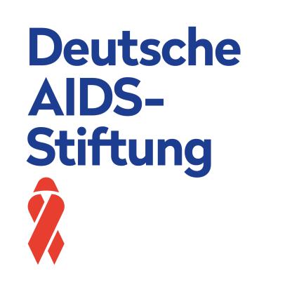 Deutsche AIDS-Stiftung Schriftzug und rote Schleife