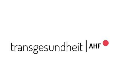 transgesundheit-Schriftzug, schwarz auf weißem Hintergrund